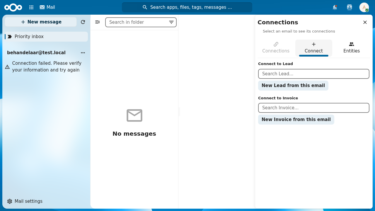 Stock Nextcloud Mail