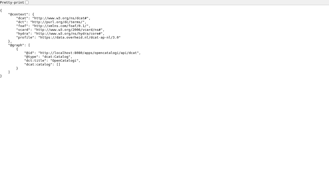 The DCAT-AP-NL feed served by OpenCatalogi